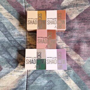 🌆 Maybelline Shadow Blocks – 5-Piece Bundle (3 Unused) 🌆